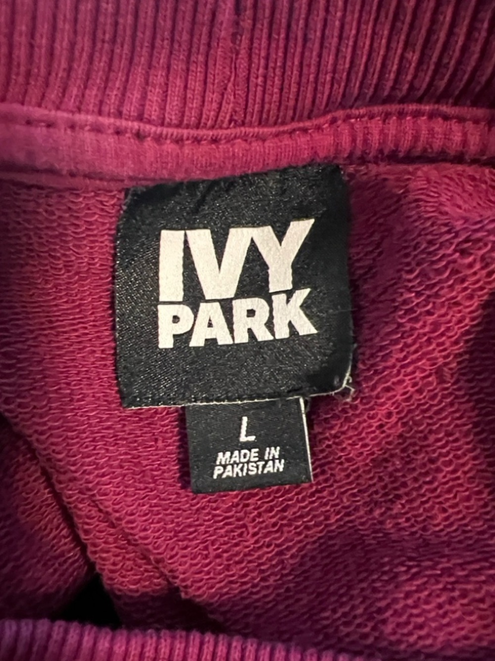 Ivy Park Beyonce Spell Out Logo Pink/ Purple Crewneck Sweatshirt Women's Large - Picture 6 of 7